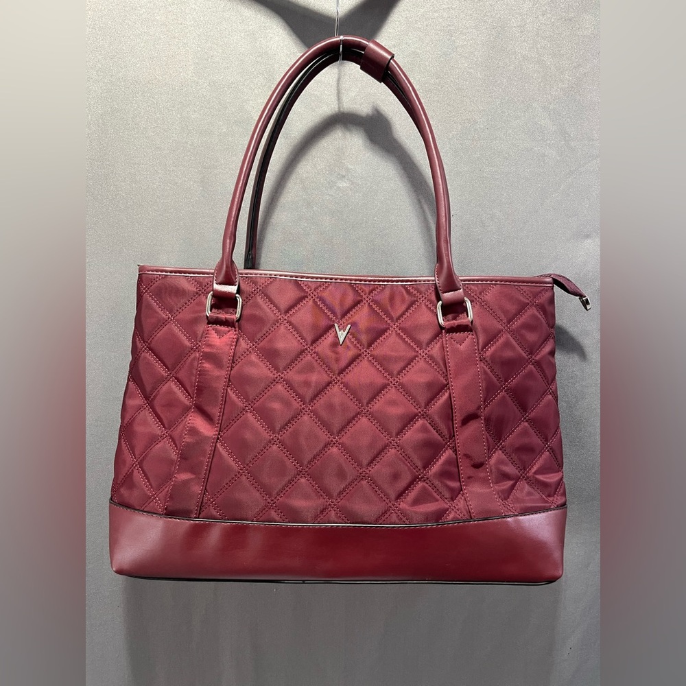 Vanessa Williams - laptop travel tote. NWOT Burgundy Red